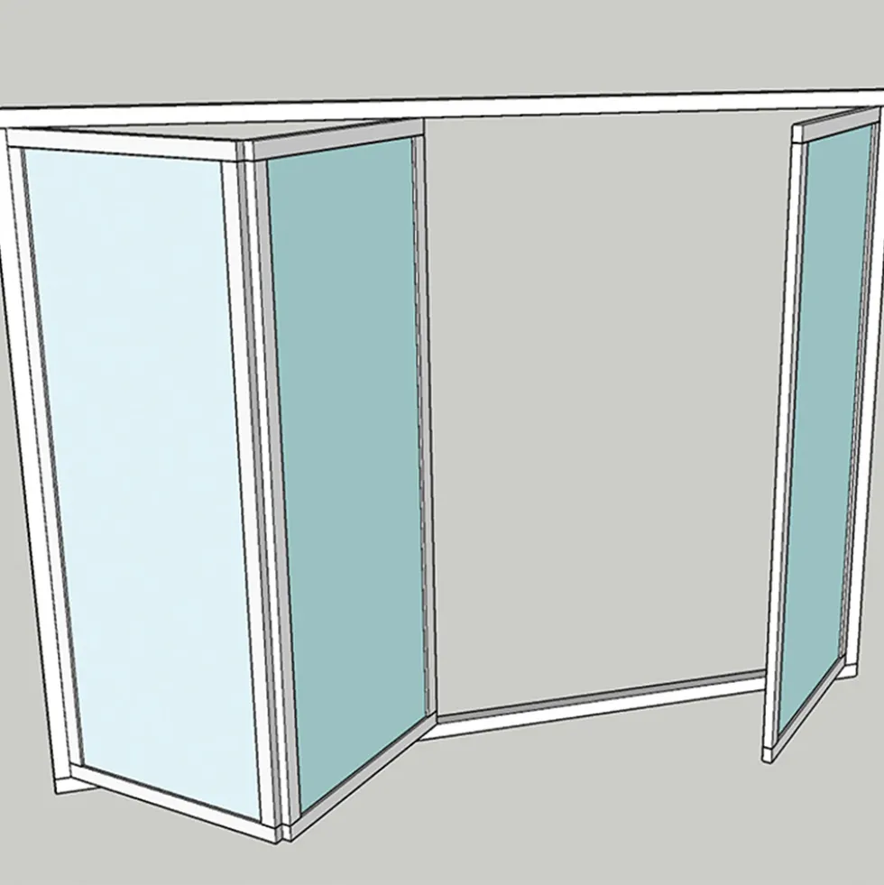 Vikparti Allvy Sunroom s75 3-Glas 3-Delad