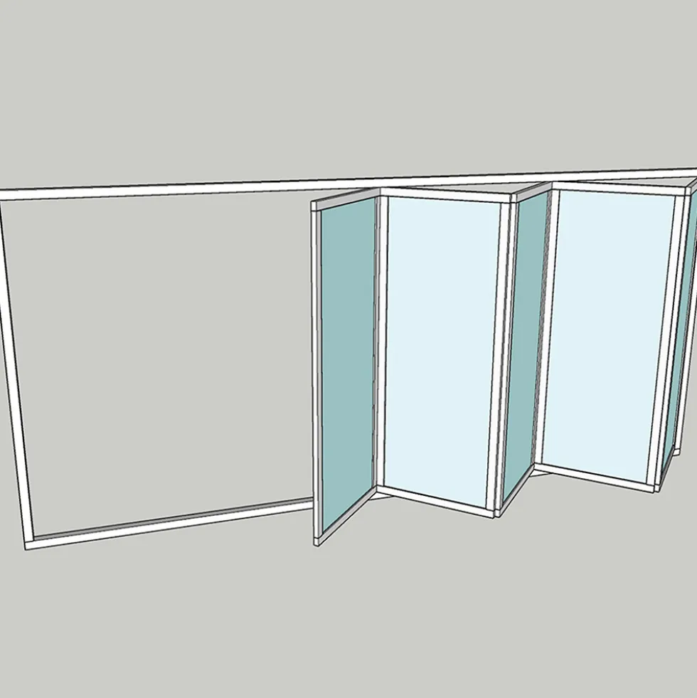 Vikparti Allvy Sunroom s75 3-Glas 5-Delad