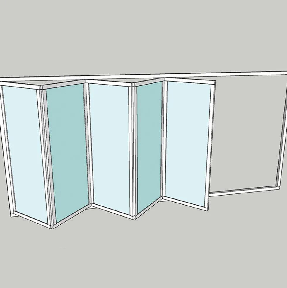 Vikparti Allvy Sunroom s75 3-Glas 5-Delad