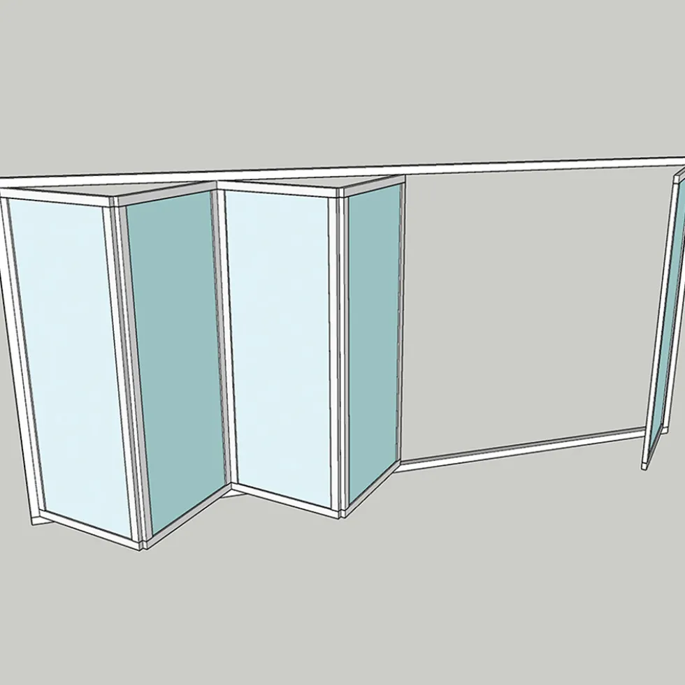 Vikparti Allvy Sunroom s75 3-Glas 5-Delad