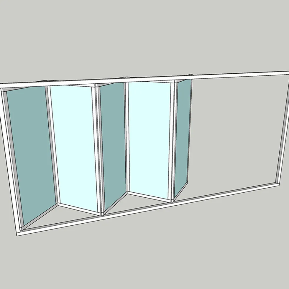 Vikparti Allvy Sunroom s75 3-Glas 5-Delad