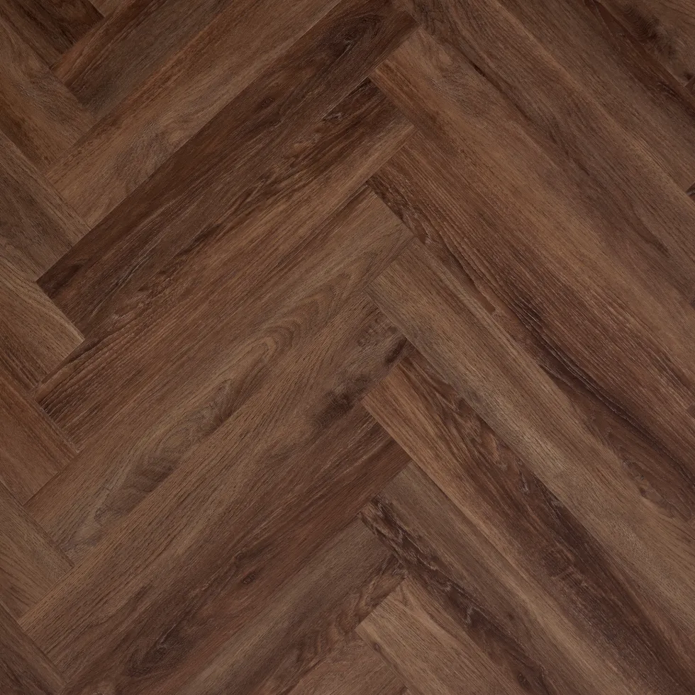 Vinylgolv Novego Classic Fiskbensmönster - Smoked Oak