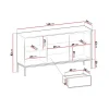 Vitrinskåp Scandinavian Choice Klinkerville med Belysning 154x83x39 cm