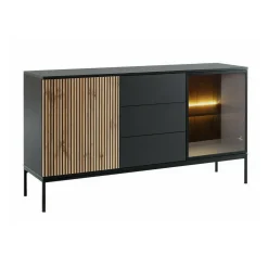 Vitrinskåp Scandinavian Choice Klinkerville med Belysning 154x83x39 cm