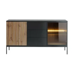 Vitrinskåp Scandinavian Choice Klinkerville med Belysning 154x83x39 cm