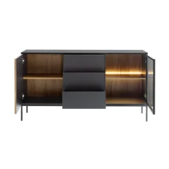 Vitrinskåp Scandinavian Choice Klinkerville med Belysning 154x83x39 cm