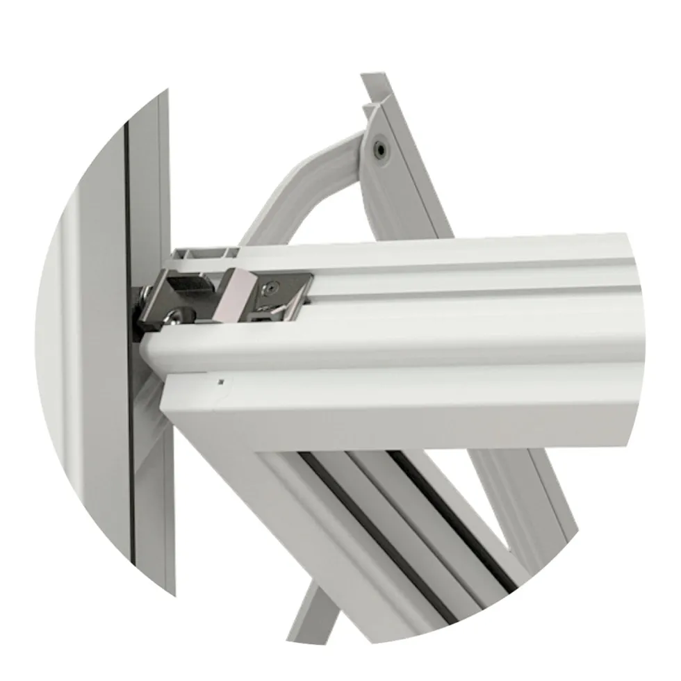 Vridfönster NorDan NTech 3-Glas Aluminium Lagerfört