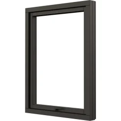 Vridfönster NorDan NTech 3-Glas Aluminium BlackLine Svart