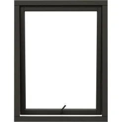 Vridfönster NorDan NTech 3-Glas Aluminium BlackLine Svart