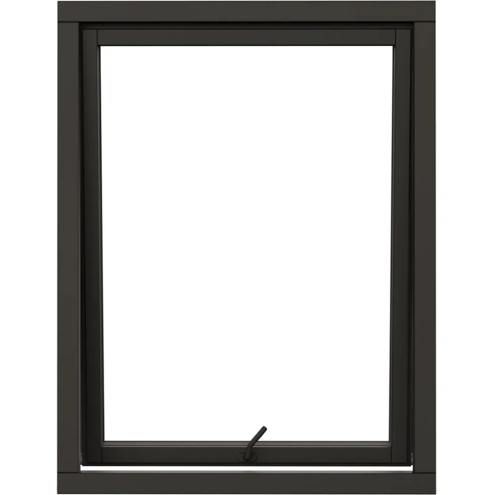Vridfönster NorDan NTech 3-Glas Aluminium BlackLine Svart