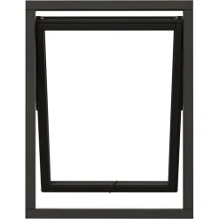 Vridfönster NorDan NTech 3-Glas Aluminium BlackLine Svart