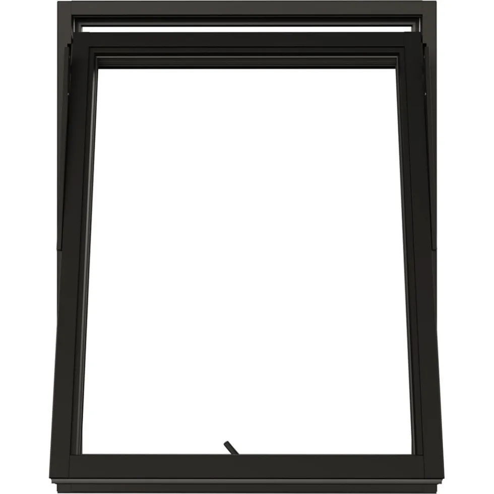Vridfönster NorDan NTech 3-Glas Aluminium BlackLine Svart
