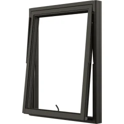 Vridfönster NorDan NTech 3-Glas Aluminium BlackLine Svart