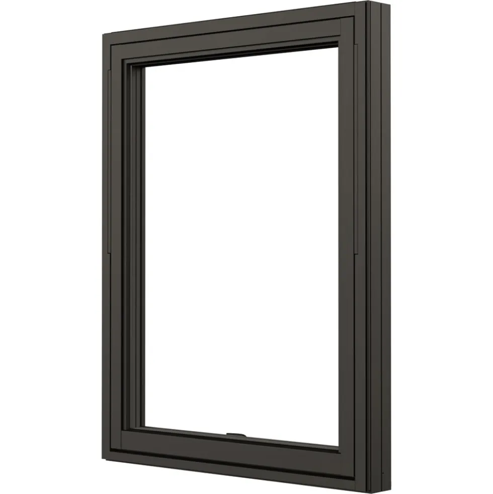 Vridfönster NorDan NTech 3-Glas Aluminium BlackLine Svart