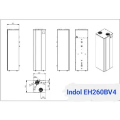 Värmepumpsberedare Indol EH260BV4R2