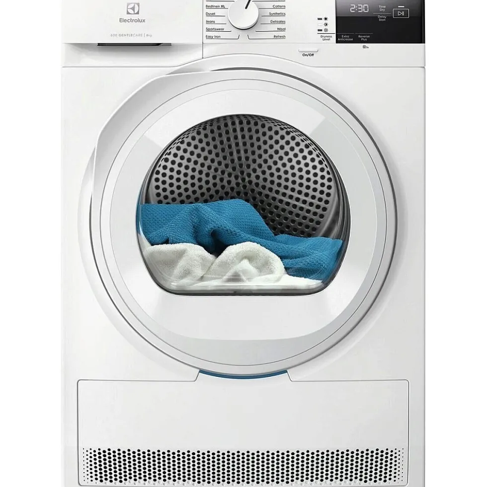 Värmepumpstumlare Electrolux EDI621O85O med GentleCare och SensiCare Teknologi
