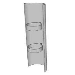 Värmesköld Landy Vent 850 mm