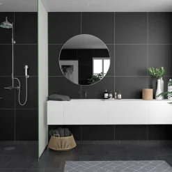 Våtrumsskiva Fibo Black 2024-M6060 S