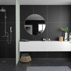 Våtrumsskiva Fibo Black 2024-M6080 S