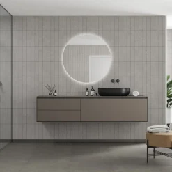 Våtrumsskiva Fibo 2490-M0830 GEM Rough Cement 10x620x2400 mm