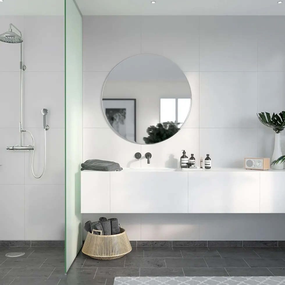 Våtrumsskiva Fibo White 2094-M66 S