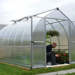 Växthus Canopia by Palram Bella Aluminiumram med UV-Skyddad Polykarbonat & Ventilationsfönster, 8,9 m²