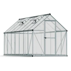 Växthus Canopia by Palram Mythos Aluminiumram med UV-Skyddad Polykarbonat & Ventilationsfönster, 7,9 m²