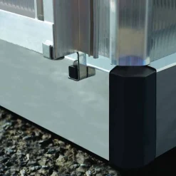 Växthus gop Multi Line Mythos Aluminiumram med UV-Skyddat Polykarbonatglas, 5.7 m²