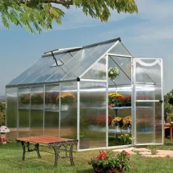 Växthus gop Multi Line Mythos Aluminiumram med UV-Skyddat Polykarbonatglas, 5.7 m²