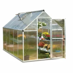 Växthus gop Multi Line Mythos Aluminiumram med UV-Skyddat Polykarbonatglas, 5.7 m²
