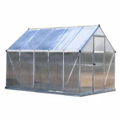 Växthus gop Multi Line Mythos Aluminiumram med UV-Skyddat Polykarbonatglas, 5.7 m²