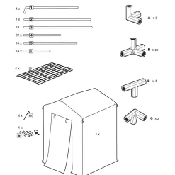 Växthus Metalcraft 1,04 kvm Grön Rektangulärt
