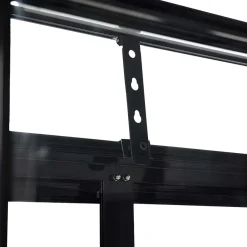 Växthus Metalcraft Svart Rektangulär Odlingsvitrin mot Vägg med Säkerhetsglas, 91x51x157 cm