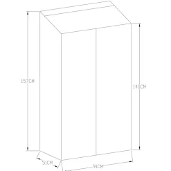 Växthus Metalcraft Svart Rektangulär Odlingsvitrin mot Vägg med Säkerhetsglas, 91x51x157 cm