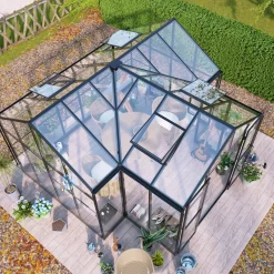 Växthus Metalcraft T-Format 11,6m² 4mm Säkerhetsglas