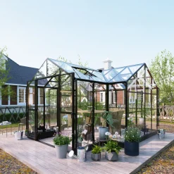 Växthus Metalcraft T-Format 11,6m² 4mm Säkerhetsglas