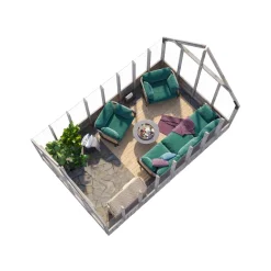Växthus Palmako Emilia 14,5 m2