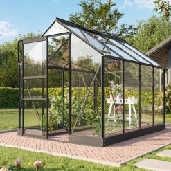 Växthus Vitavia Apollo Aluminium med Sockel