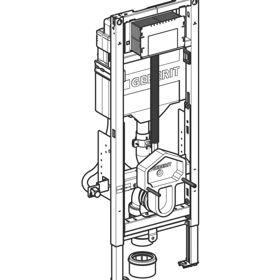 WC-Fixtur Geberit Duofix Sigma 112 cm Tillgänglighetsanpassat