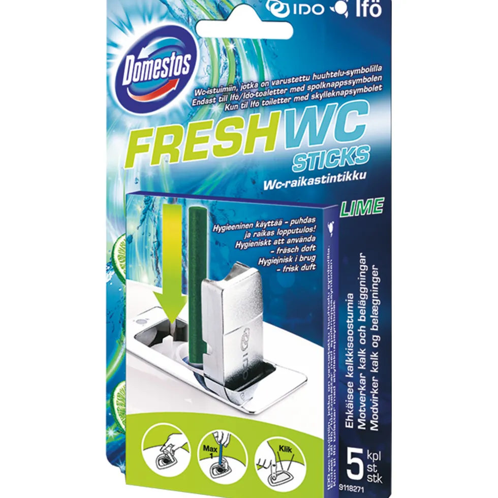 WC-sticks Domestos Fresh Lime 5-pack