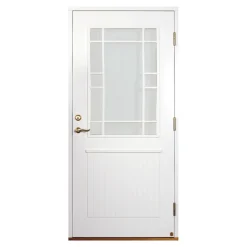 Ytterdörr Leksandsdörren Källberget Glas Eco74 RC2N
