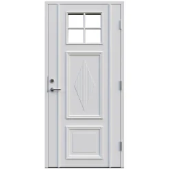 Ytterdörr Leksandsdörren Lisselby Klarglas Eco74 RC2N