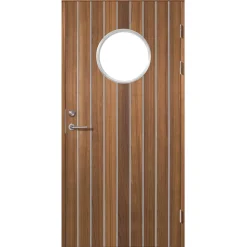 Ytterdörr SnickarPer 51G Spine Classic Teak Klarglas
