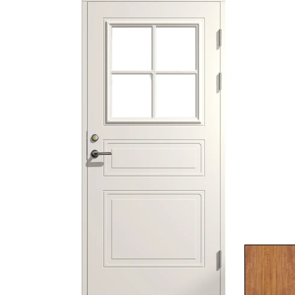 Ytterdörr SnickarPer 273G Teak Klarglas