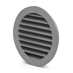 Ytterväggsgaller Fresh Gjuten Aluminium med Insektsnät Rund
